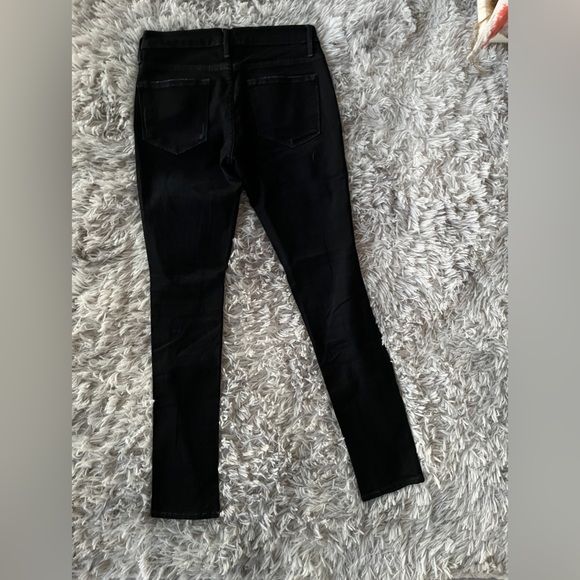 Frame London Skinny Jeans Dark Denim with intentional rips Size 27 - Picture 5 of 5
